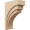Ekena Millwork 12"W x 24"D x 36"H Classic Rockford Rough Cedar Woodgrain TimberThane Corbel, Primed Tan CORUR12X24X36ROCRCPR - alternate 1